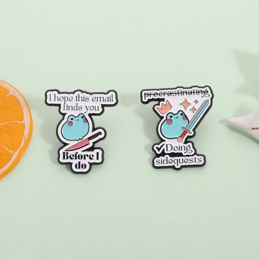 Playful Blue Frog Brooch for Accessories 6 Playful Blue Frog Brooch for Accessories - Image 6