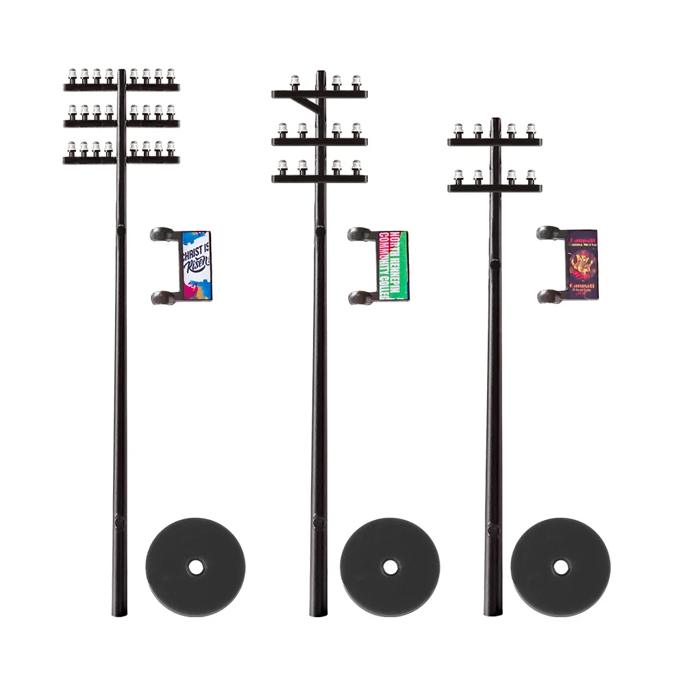 Mini Electric Utility Poles for Dioramas 5 Mini Electric Utility Poles for Dioramas - Image 5