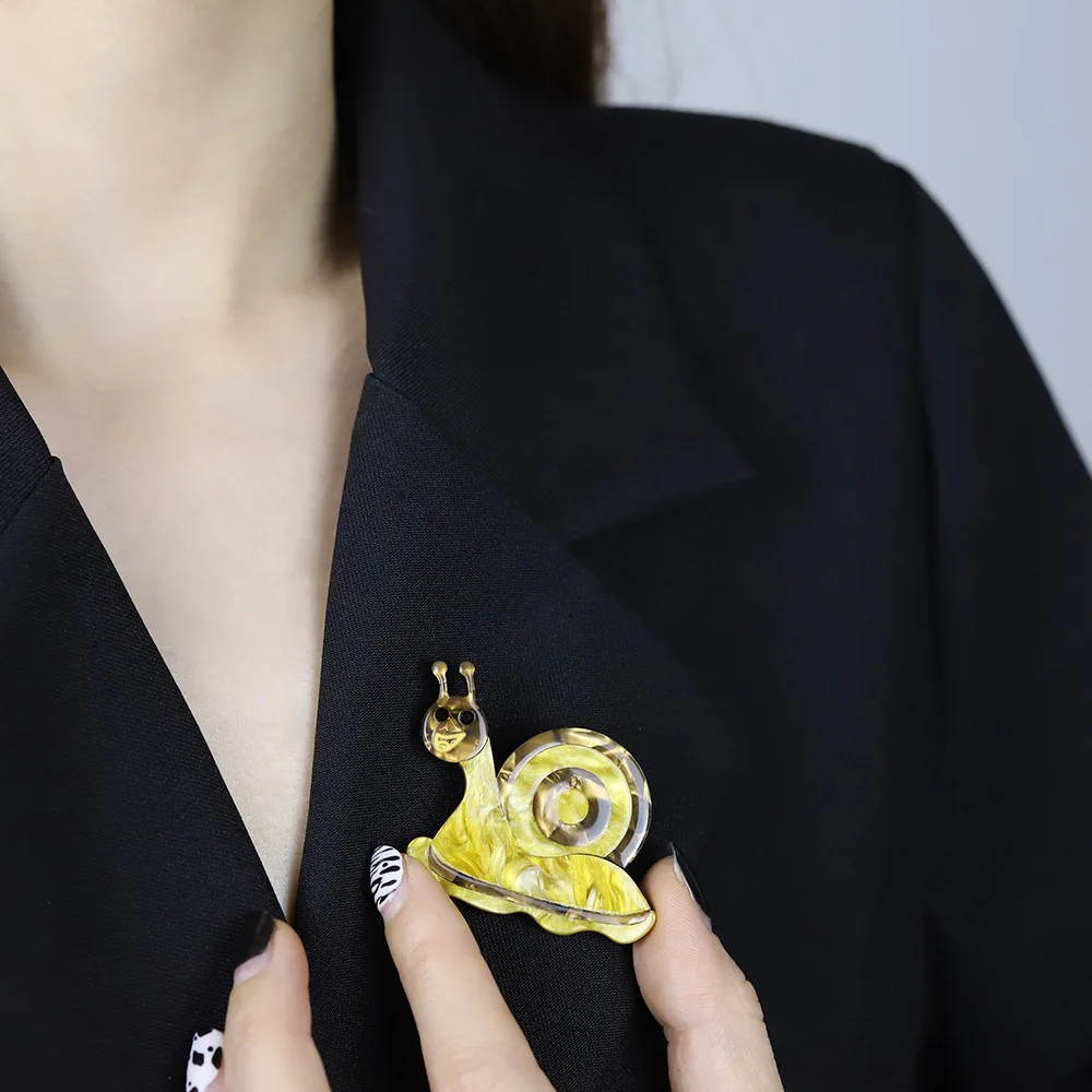 Vibrant Acrylic Snail Brooch for Fashion 5 Vibrant Acrylic Snail Brooch for Fashion - Image 5