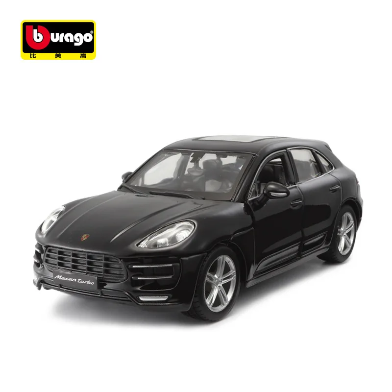 Black Porsche Macan Turbo 1:24 Diecast Model 7 Black Porsche Macan Turbo 1:24 Diecast Model - Image 7