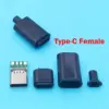 Set of 5 Female USB C 3.1 Connectors for DIY Projects