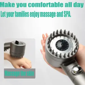 Black 3-Function Handheld Shower Head with Filter 11 Sac670a2f46cd4dd89bf194b3d08318078