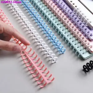 Vibrant Plastic Loose-Leaf Binding Rings Set
