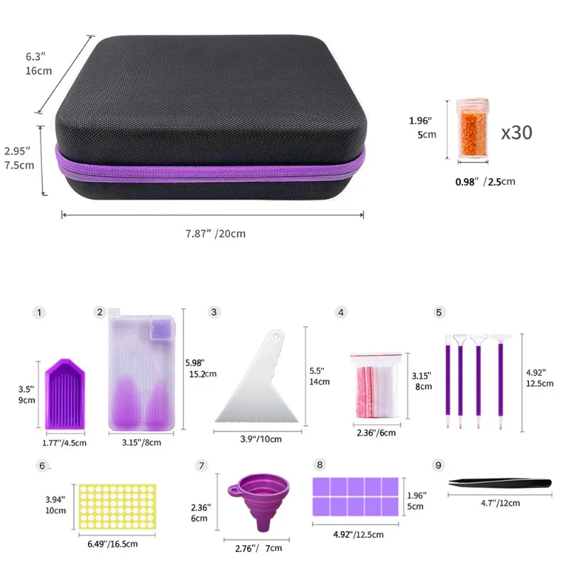 Large Capacity Diamond Painting Toolkit Set in 30/60/120 Slots 9 Large Capacity Diamond Painting Toolkit Set in 30/60/120 Slots - Image 9