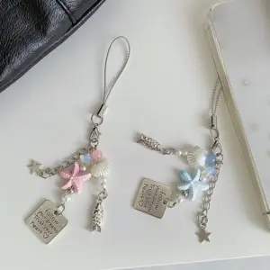 Summer Starfish Fish Phone Chain in Pink & Blue 11 Sacdf7d61f57e4082819e71fd74c23aa4j