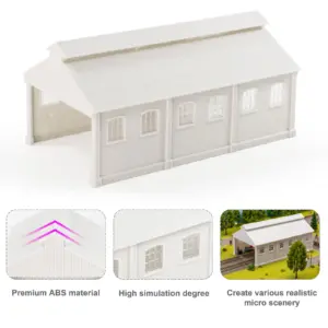 N Scale Locomotive Maintenance Building Model 10 Sace53dfbb4c24b56bc9bbed310445527w