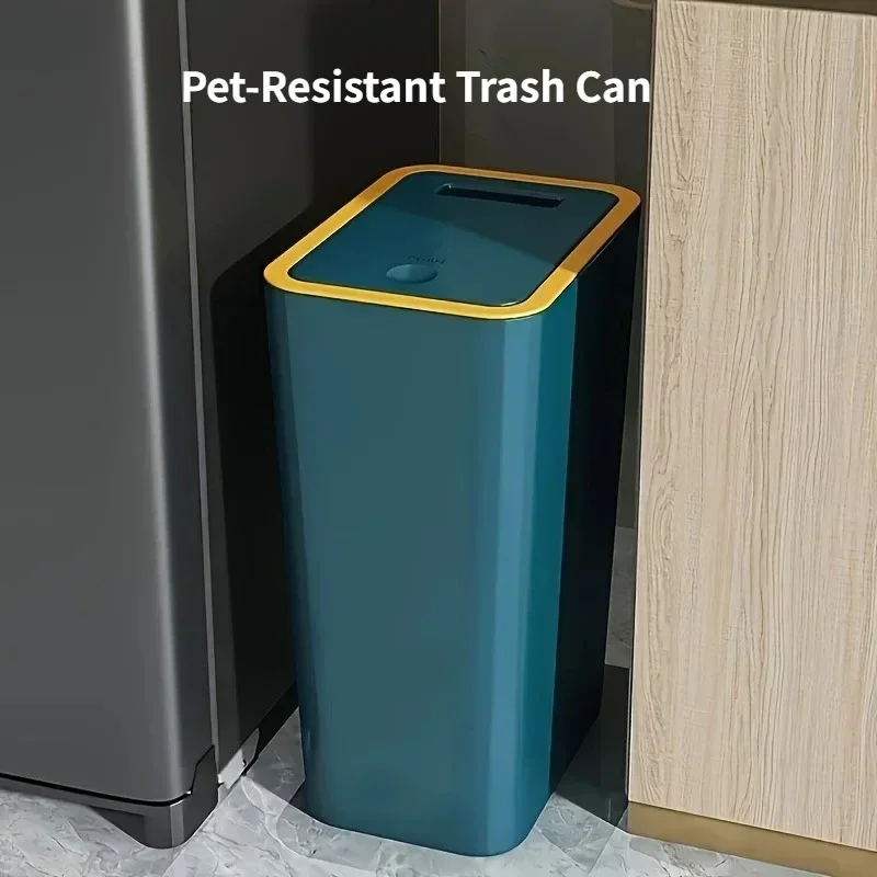 Modern 10L Pet-Resistant Kitchen Trash Can 2 Modern 10L Pet-Resistant Kitchen Trash Can - Image 2
