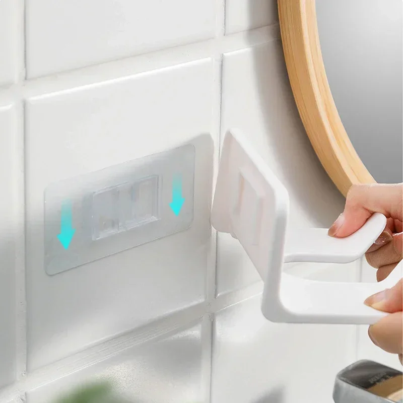 Wall-Mounted Hair Dryer Holder in Black or White 6 Wall-Mounted Hair Dryer Holder in Black or White - Image 6