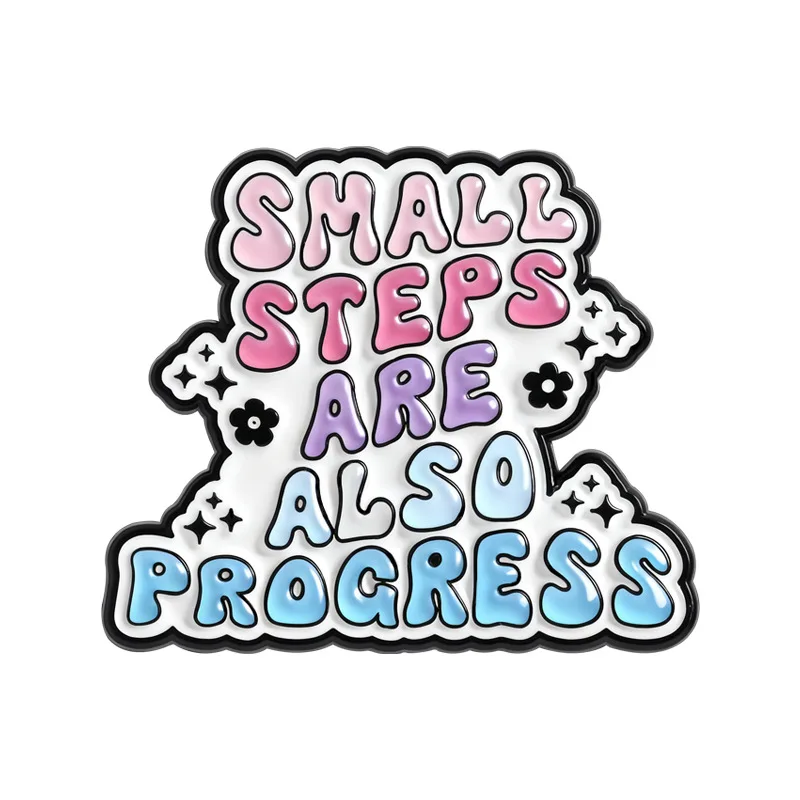 Motivational Unisex Alloy Brooch in Pastel Colors 8 Motivational Unisex Alloy Brooch in Pastel Colors - Image 8