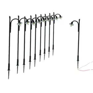 HO Scale Street Lamps Set for Model Cities