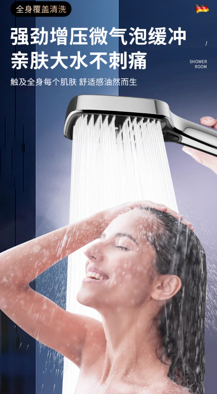 Multi-Mode Black Shower Head with High-Pressure Technology 6 Multi-Mode Black Shower Head with High-Pressure Technology - Image 6