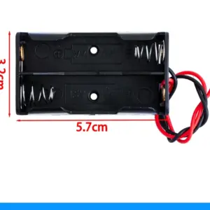 Black AA Battery Storage Case with Metal Springs 16 Sadd2191a309d4b75a6dad7ed10013c5cA