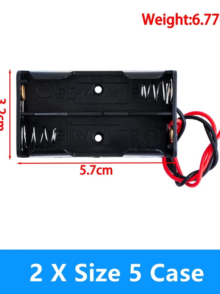 Black AA Battery Storage Case with Metal Springs 7 Black AA Battery Storage Case with Metal Springs - Image 7