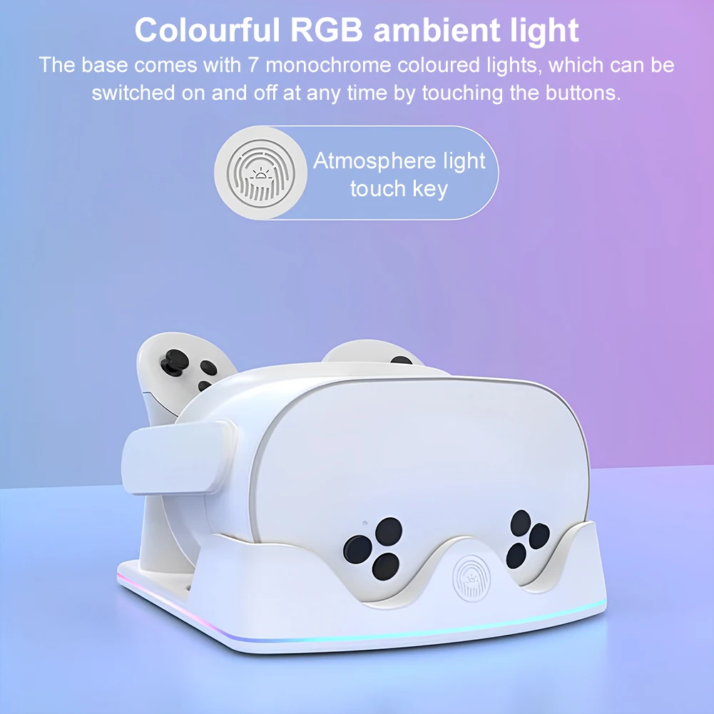 Quest 3S VR Charging Dock with RGB Lighting 3 Quest 3S VR Charging Dock with RGB Lighting - Image 3