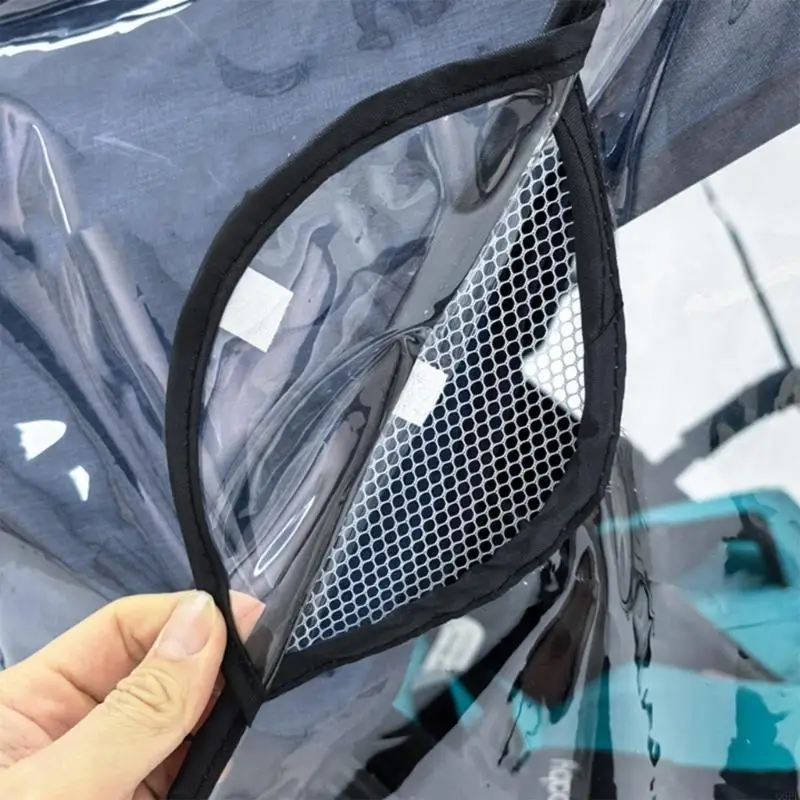 Twin Baby Stroller Clear Rain Cover 5 Twin Baby Stroller Clear Rain Cover - Image 5