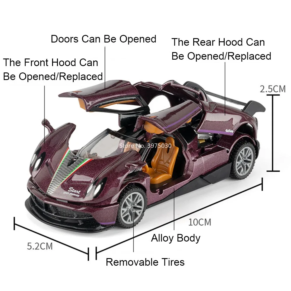 1:43 Pagani Zonda R Diecast Model 2 1:43 Pagani Zonda R Diecast Model - Image 2