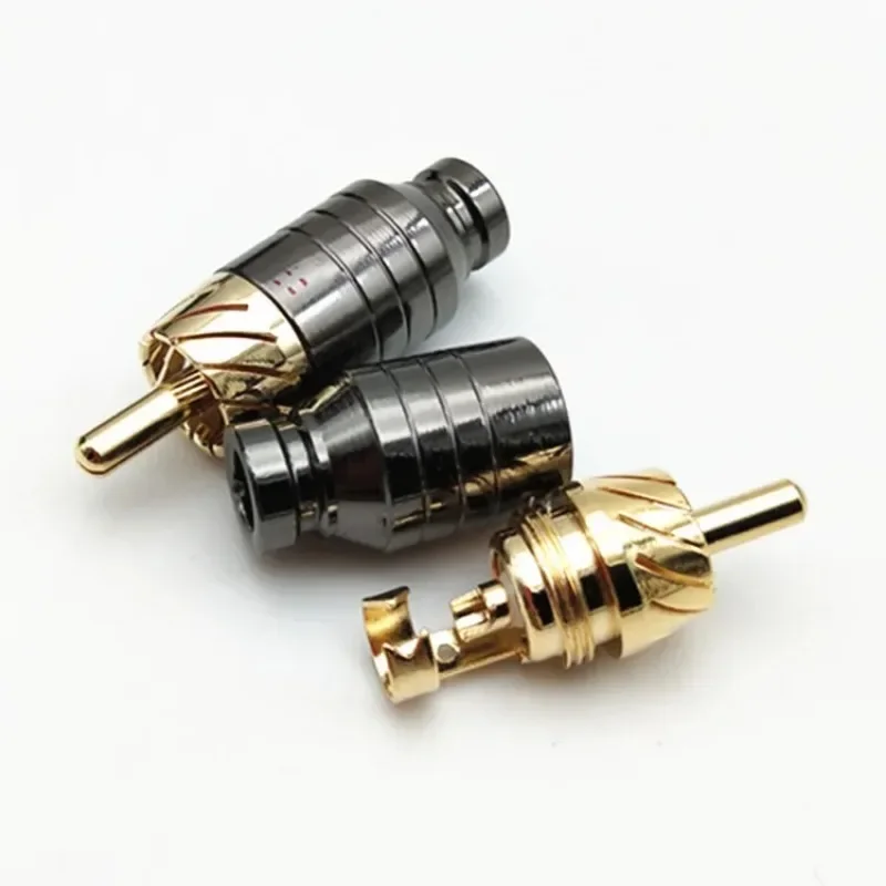 Premium Gold-Plated RCA Connector Set for Audio 4 Premium Gold-Plated RCA Connector Set for Audio - Image 4