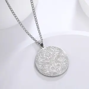 Vintage Stainless Steel Raphael Wings Necklace 16 Sae1c0d0ae8774728b58f5d46d4523359Q