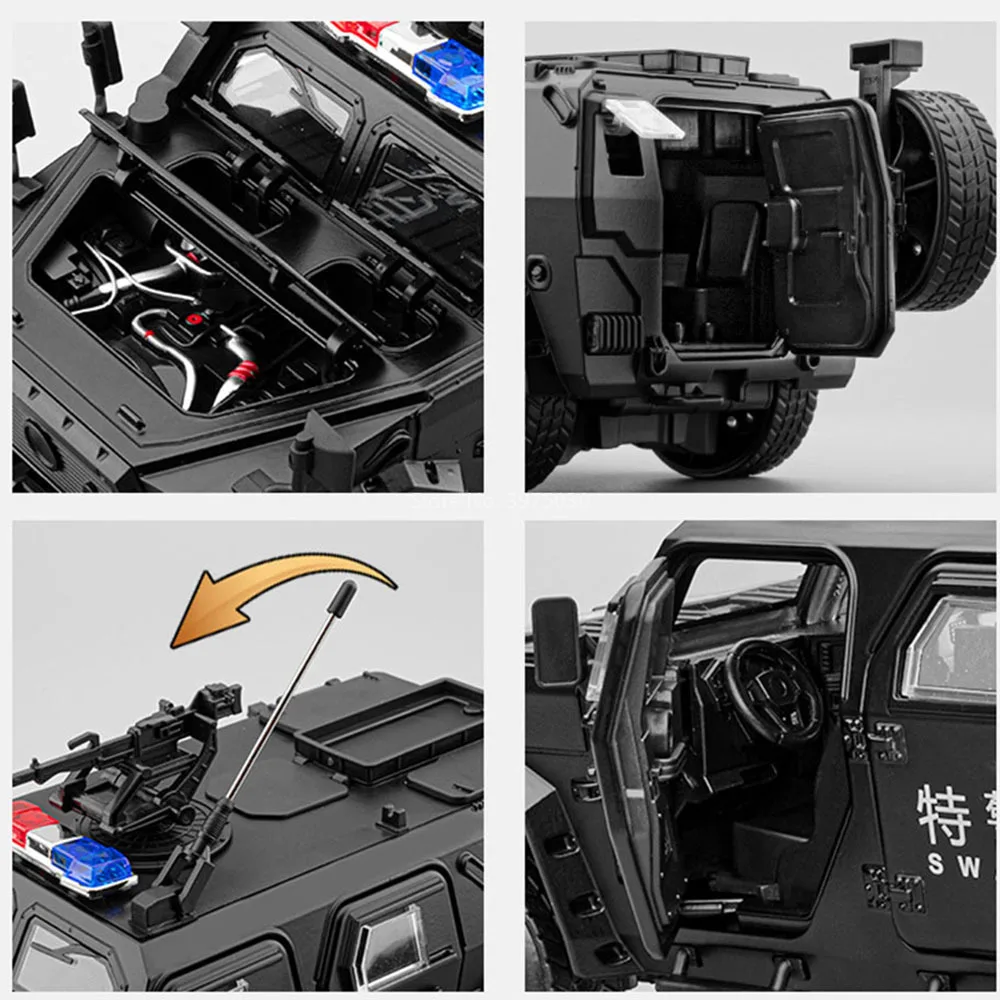 1:20 Scale Diecast Law Enforcement Police Car 4 1:20 Scale Diecast Law Enforcement Police Car - Image 4