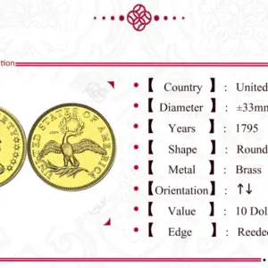 Vintage Gold Replica Coin of 1795 11 Sae71ecf4786d400a8dff55f1670d2473x