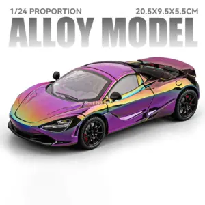 Red Alloy Diecast Sports Car Model 1:24 Scale 15 Sae905af43b9e42c78da7cfdaff5841b4n