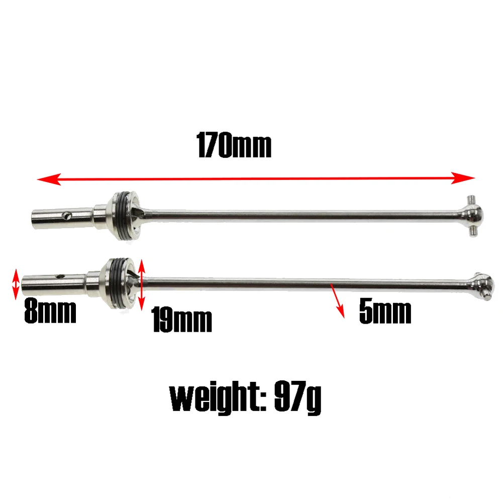 High-Performance Alloy Drive Shafts for Traxxas Sledge 4 High-Performance Alloy Drive Shafts for Traxxas Sledge - Image 4