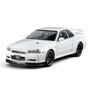 Nissan Skyline GTR R34 Diecast Model 1:24 Blue 14 Saed5d84d4d2845dcb2dba2546d75151bN