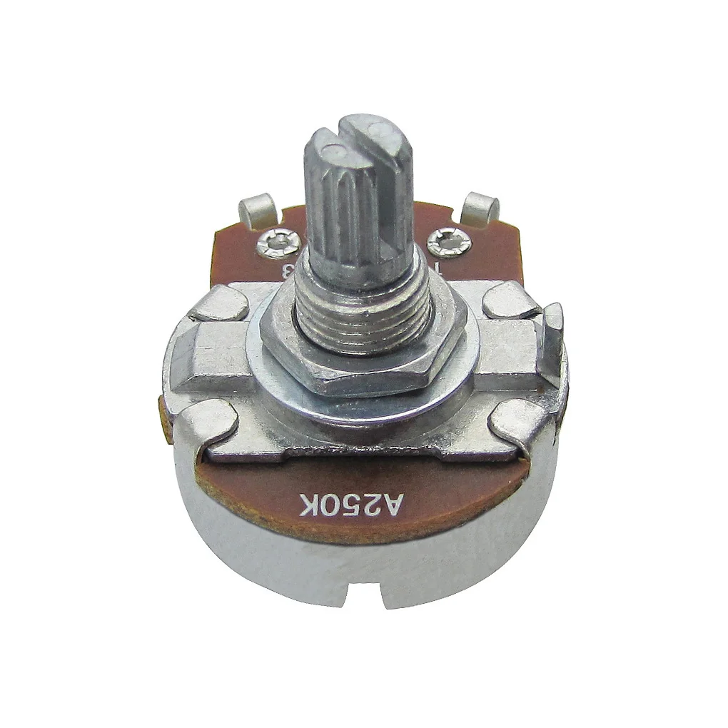 Set of 4 Guitar Potentiometers 250KΩ/500KΩ 24.5mm 3 Set of 4 Guitar Potentiometers 250KΩ/500KΩ 24.5mm - Image 3