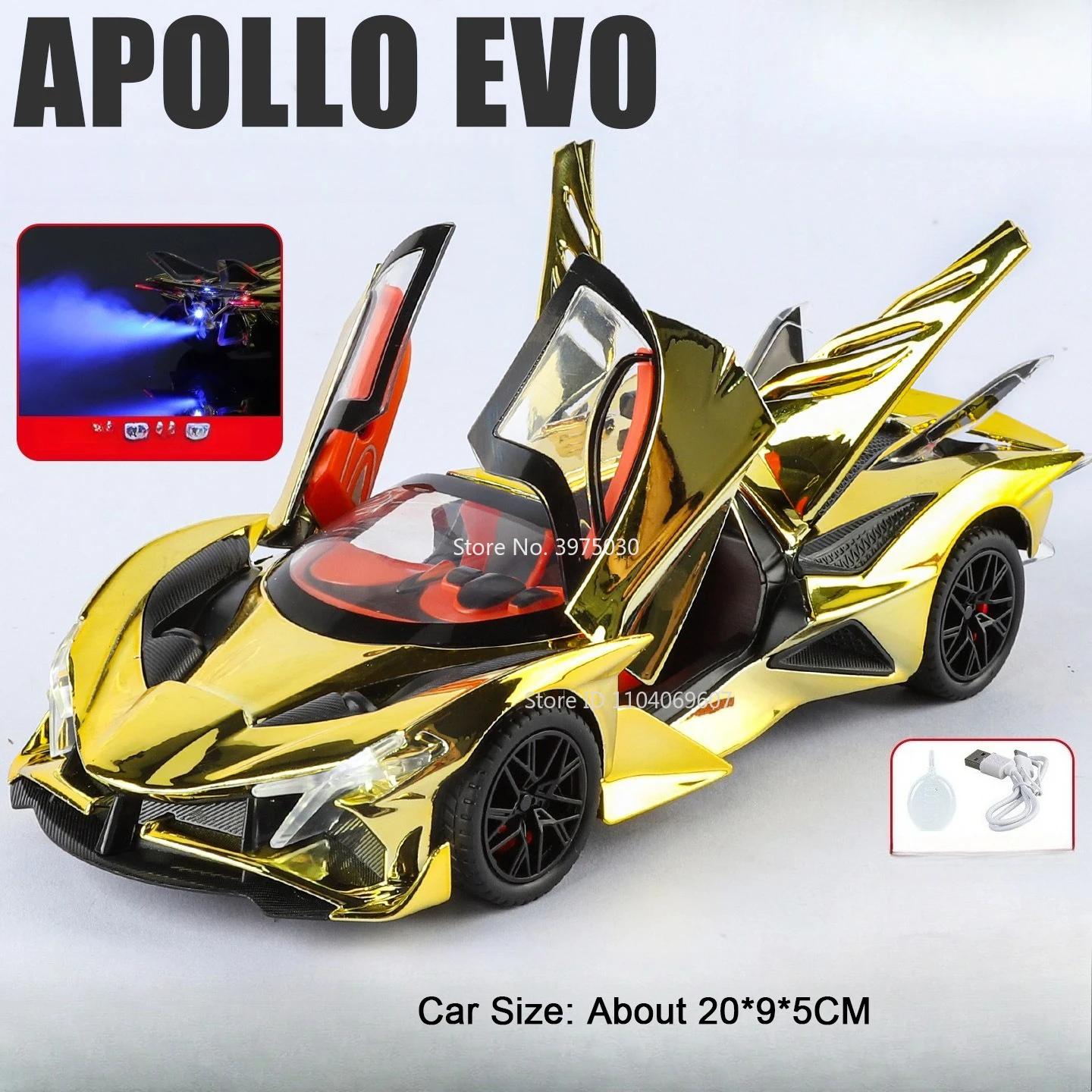 Apollo EVO 1:24 Scale Diecast Car Model 7 Apollo EVO 1:24 Scale Diecast Car Model - Image 7