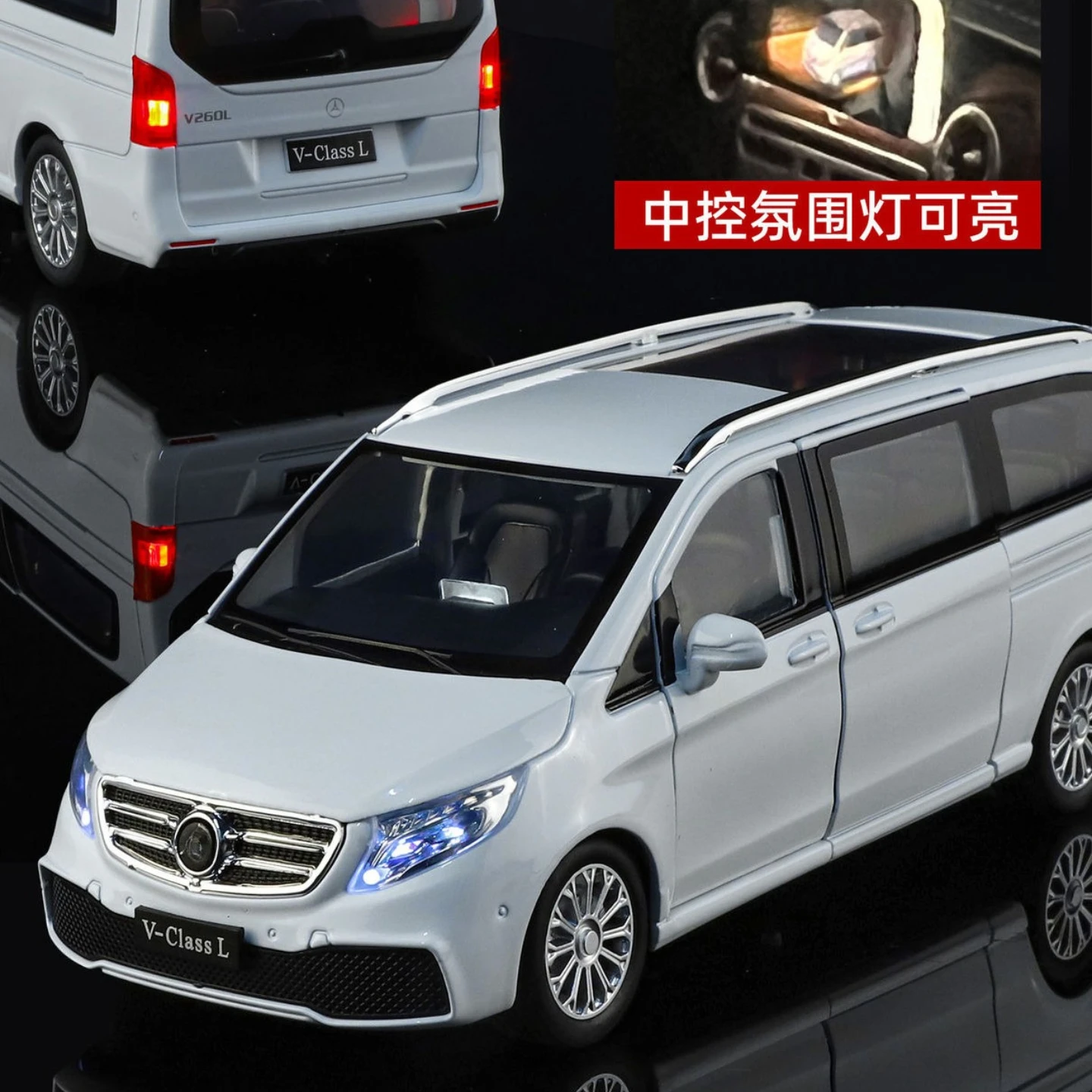 1:24 Black Diecast MPV Model for Collectors 5 1:24 Black Diecast MPV Model for Collectors - Image 5