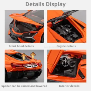 Revuelto 1:32 Scale Diecast Car Model 12 Safb3185f7cbc43a4925c211a8bcd7748D