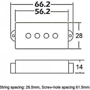 Wilkinson WPB PB 4-String Electric Bass Pickup 9 Sb00c39966ccd44c4bf6a7aceac519da2b
