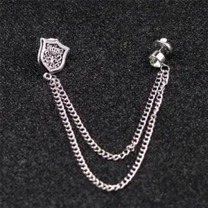 Silver Men’s Vintage Shield Brooch 9 Sb03599b705454004ab0561088a270067C