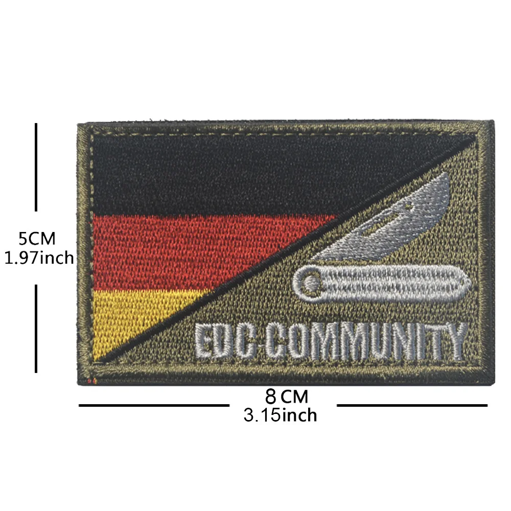 German Flag Embroidered Patch for Fans 3 German Flag Embroidered Patch for Fans - Image 3