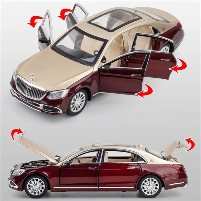 1:24 Maybach S600 Diecast Model Replica 5 1:24 Maybach S600 Diecast Model Replica - Image 5