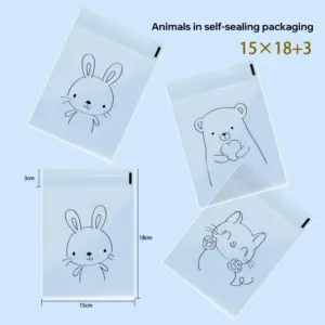Clear Cartoon Animal Gift Bags Set (100 Pieces) 17 Sb05b6820931a49ad83748772c61a9186r