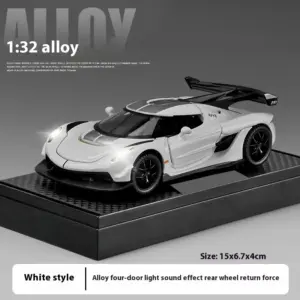 1:32 Scale Diecast Sports Car Model in Black 17 Sb07266de46084adeb3a373794ab223d2u