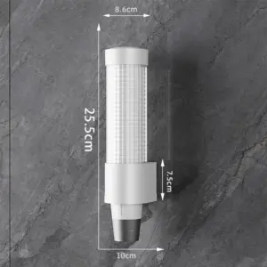 Modern Wall-Mounted Cup Dispenser in White or Black 19 Sb09854bfcabf4a5faed2728043f6cf27V