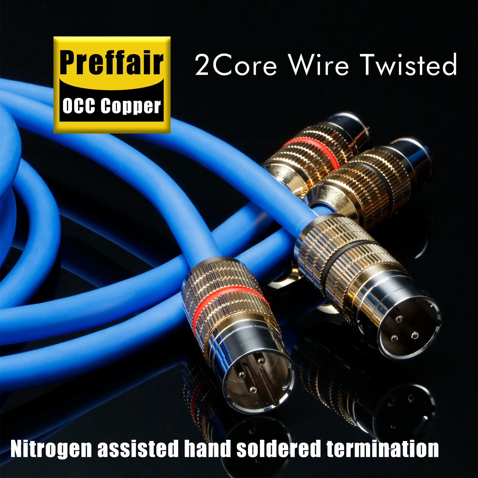 Blue XLR Audio Cable 0.5m to 2m, Profes 2 Blue XLR Audio Cable 0.5m to 2m, Profes - Image 2