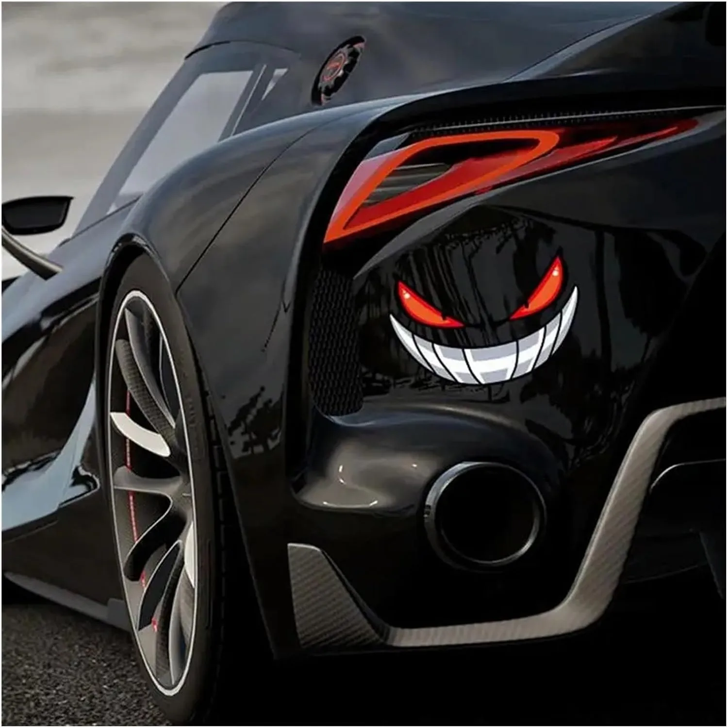 Evil Demon Eyes Decals for Helmets and Bikes 4 Evil Demon Eyes Decals for Helmets and Bikes - Image 4