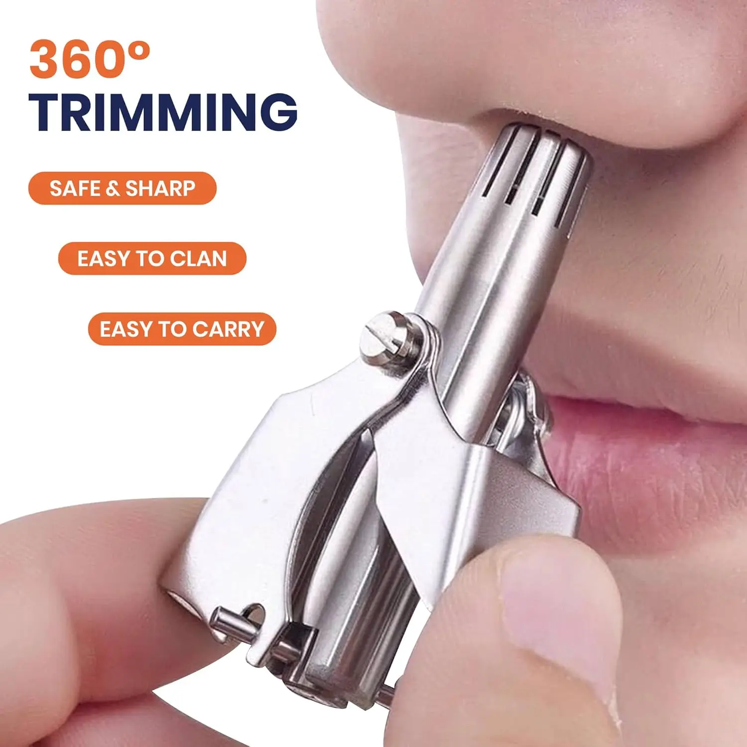 Stainless Steel Manual Nose Trimmer 2 Stainless Steel Manual Nose Trimmer - Image 2