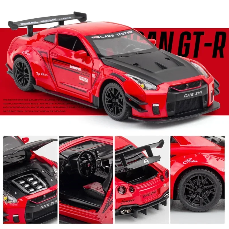 Black Nissan GTR R35 Diecast Model 1:24 Scale 6 Black Nissan GTR R35 Diecast Model 1:24 Scale - Image 6