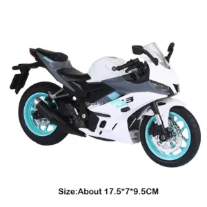1:12 Scale Blue R3 Motorcycle Model 15 Sb13f9aff489e44f8b37d4211eeaa48778