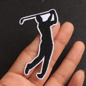 Golf-Themed Patch Set of 5 - 3D Design
