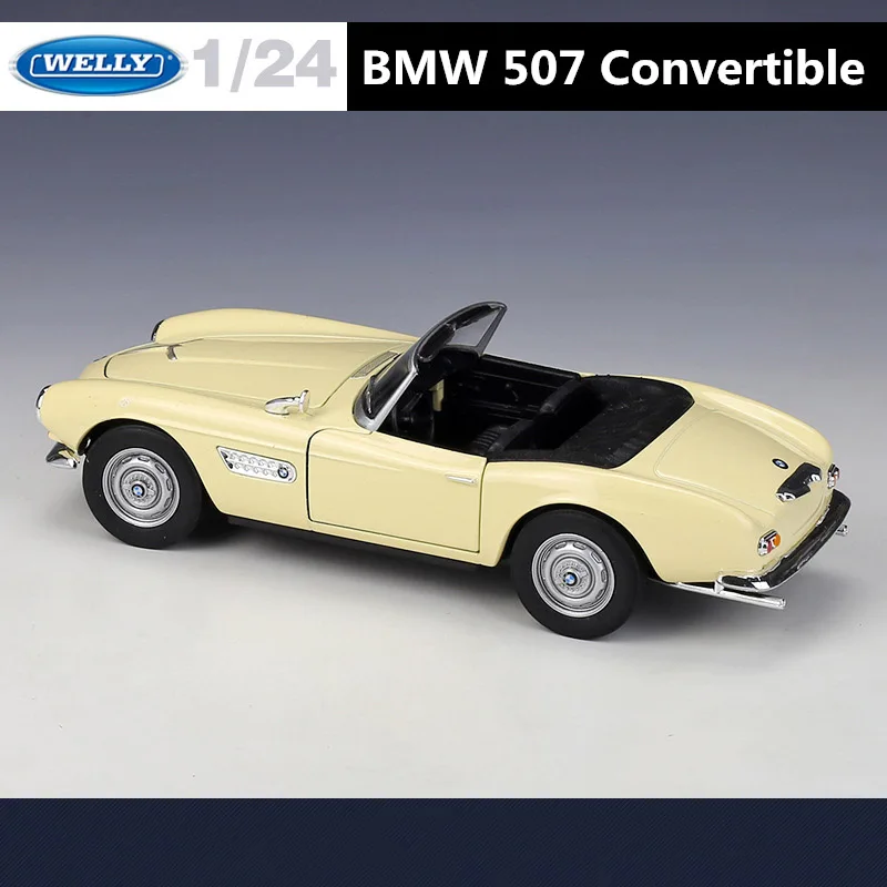 WELLY 1:24 BMW 507 Vintage Car Model 5 WELLY 1:24 BMW 507 Vintage Car Model - Image 5