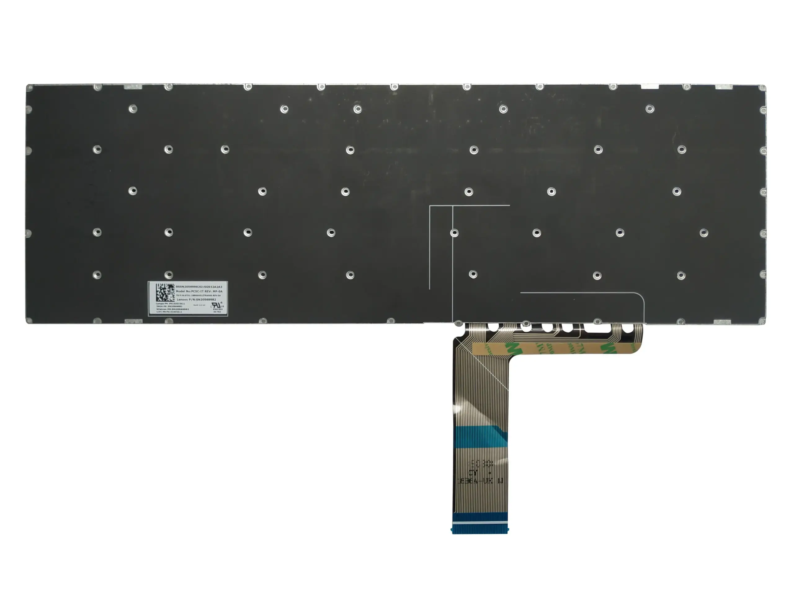 Black Spanish Keyboard for Lenovo IdeaPad 330S Series 5 Black Spanish Keyboard for Lenovo IdeaPad 330S Series - Image 5