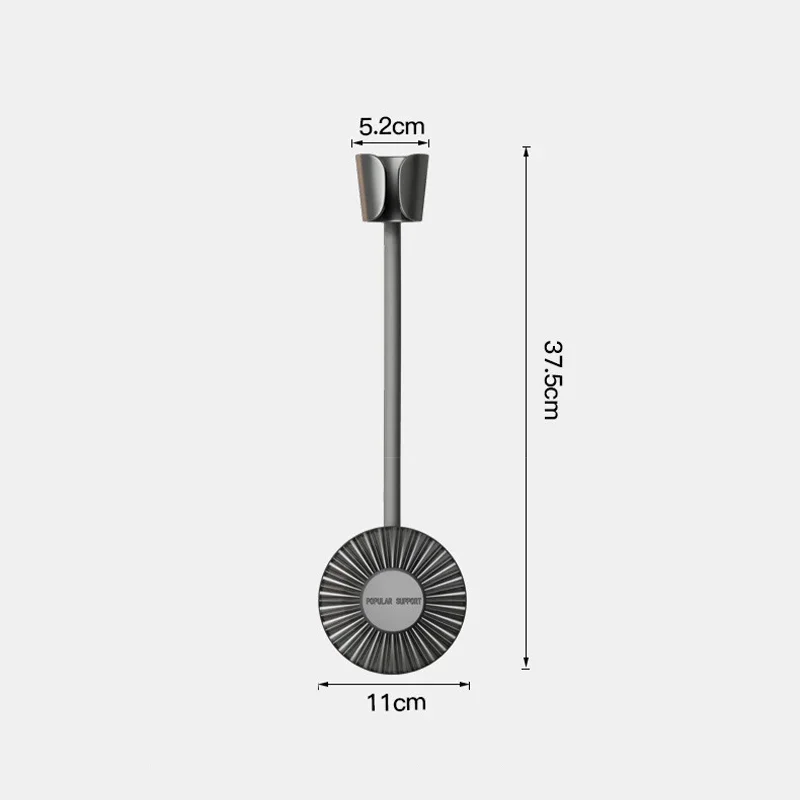 Wall-Mounted Metal Bathroom Shelf in Gray 5 Wall-Mounted Metal Bathroom Shelf in Gray - Image 5