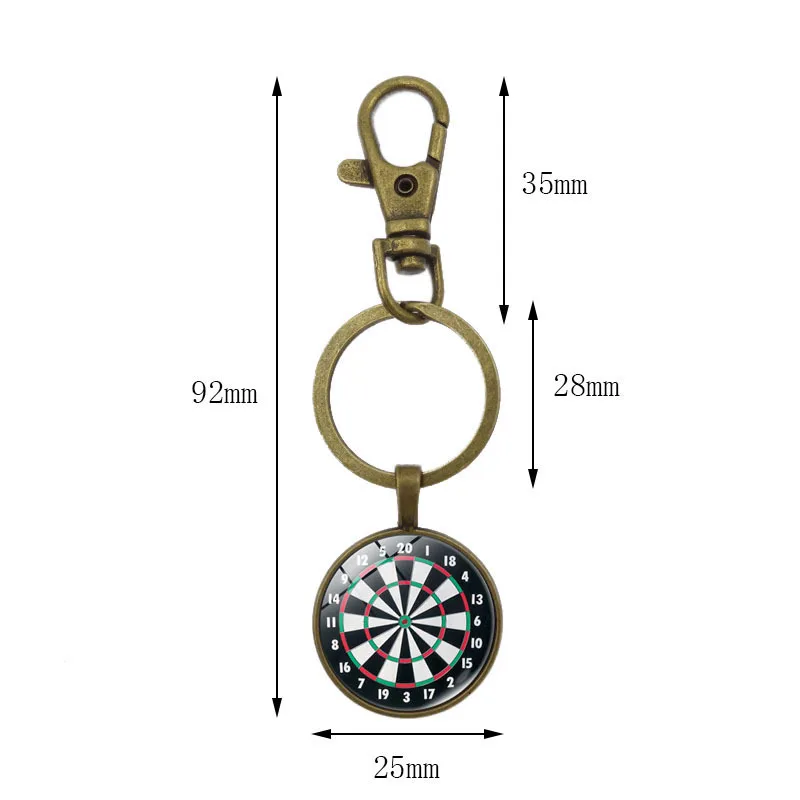 Vintage Dart Target Keychain Zinc Alloy Gold Finish 5 Vintage Dart Target Keychain Zinc Alloy Gold Finish - Image 5