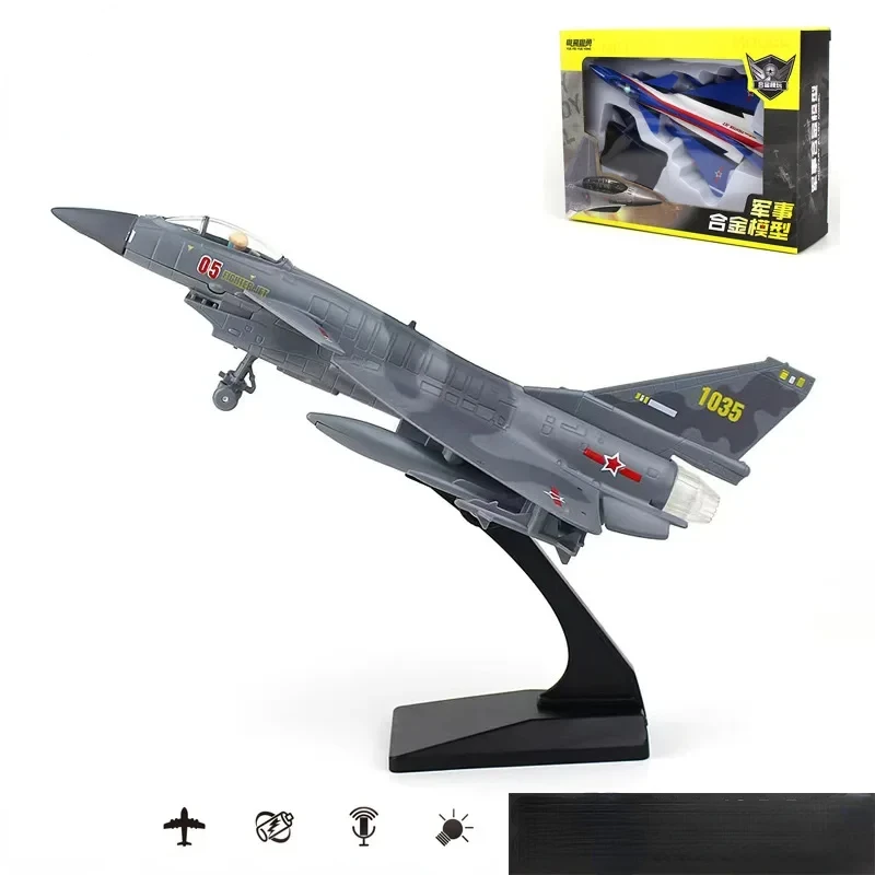 Diecast J-10 Fighter Jet Model in Blue or Gray 10 Diecast J-10 Fighter Jet Model in Blue or Gray - Image 10