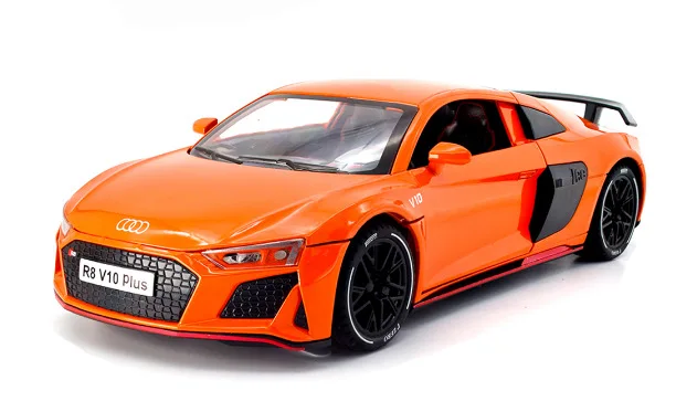 1:24 Green R8 V10 Plus Diecast Model 10 1:24 Green R8 V10 Plus Diecast Model - Image 10